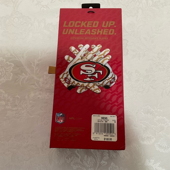 49ers nike vapor gloves
